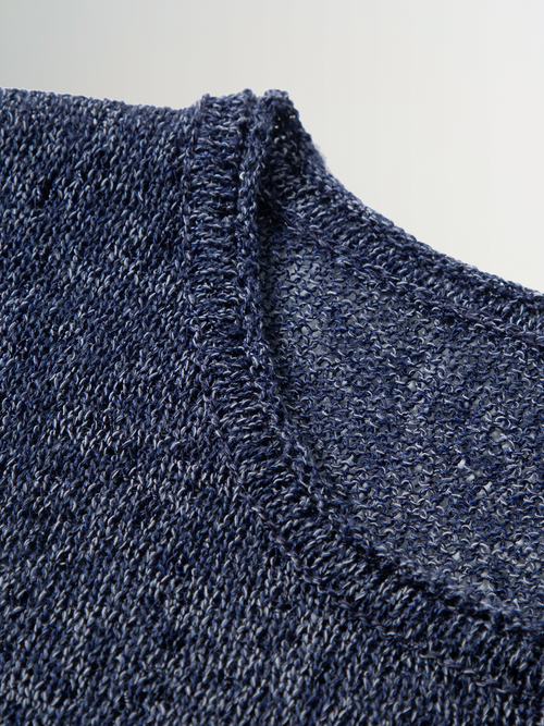 Load image 1 in gallery view. Crew Neck Sleeveless Knit Top