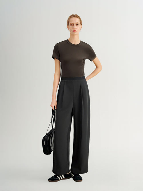 Load image 1 in gallery view. Crew Neck Short Sleeve Top