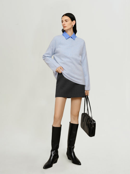 Load image 1 in gallery view. Brushed Cashmere Oversized Sweater