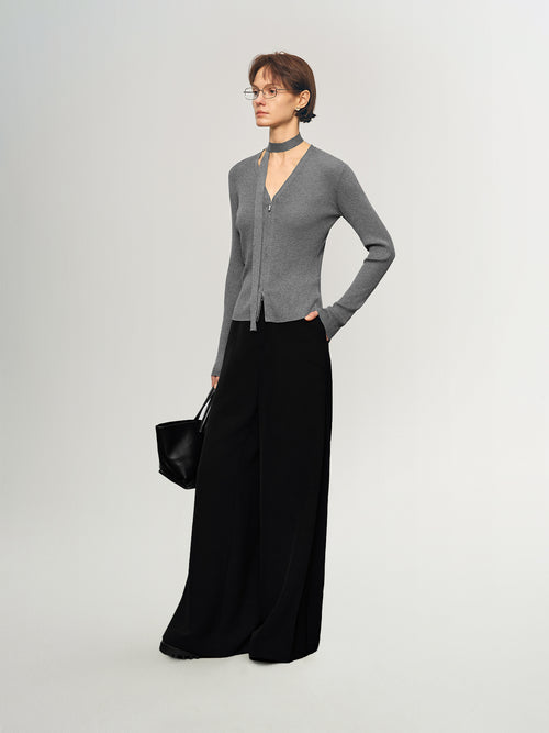 Load image 1 in gallery view. Lyocell-Triacetate Knit with Matching Belt