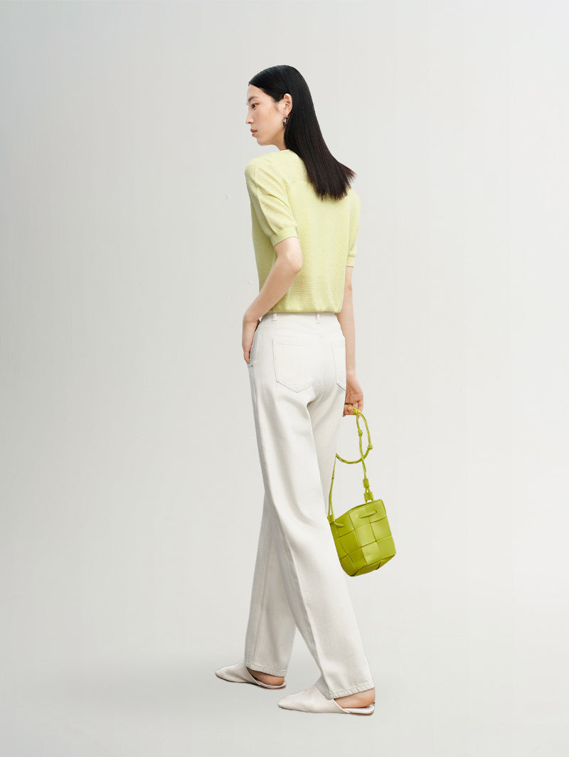 Small Leg Cotton Jeans