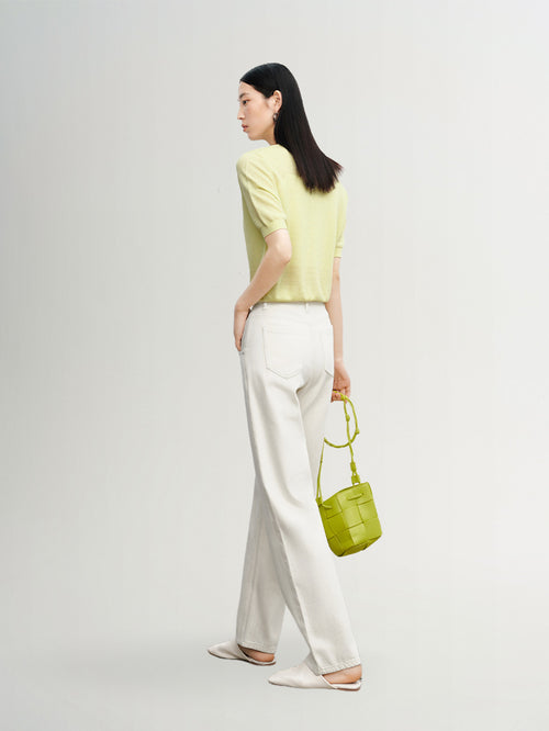 Load image 1 in gallery view. Small Leg Cotton Jeans