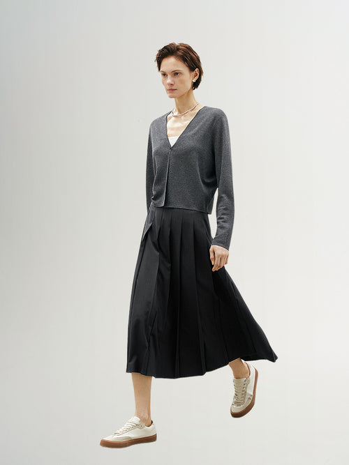 Load image 1 in gallery view. V Neck Thin Cardigan