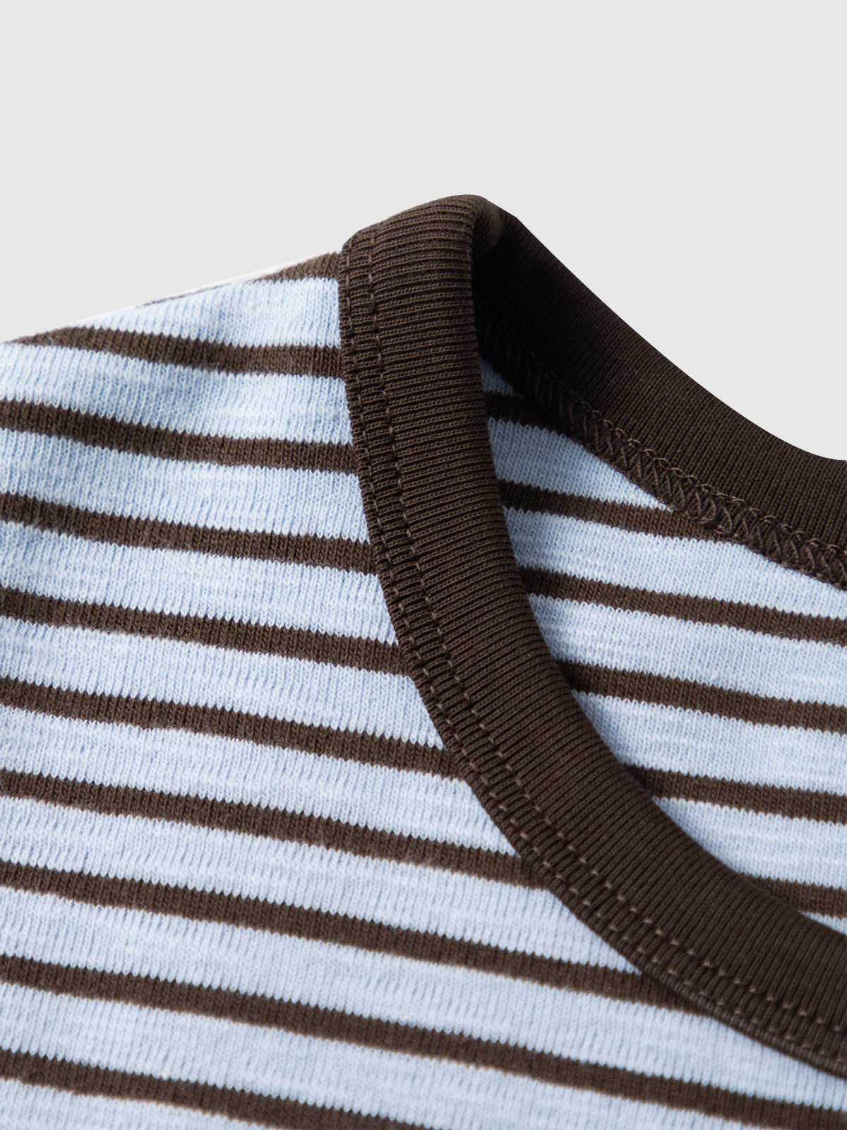 Striped Fitted Crewneck Tee