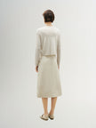 Linen V Neck Short Knit Cardigan