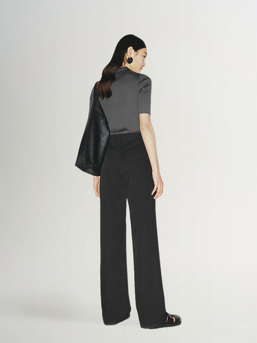 Load image 1 in gallery view. Straight Fit Trousers