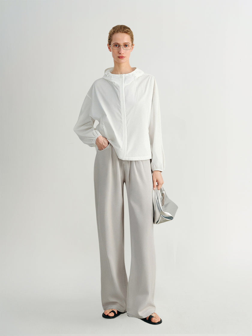 White Hooded UV Protection Jacket