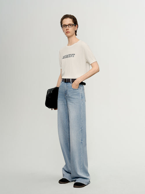 Load image 1 in gallery view. Lyocell Logo Short-Sleeve Tee