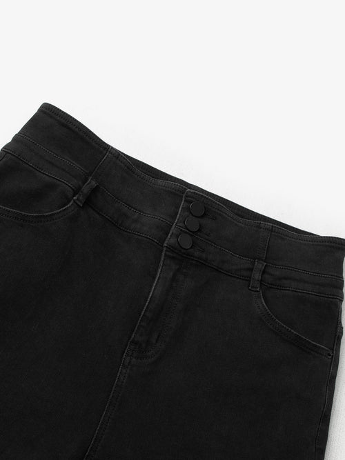 Load image 1 in gallery view. Cropped Cotton Trousers