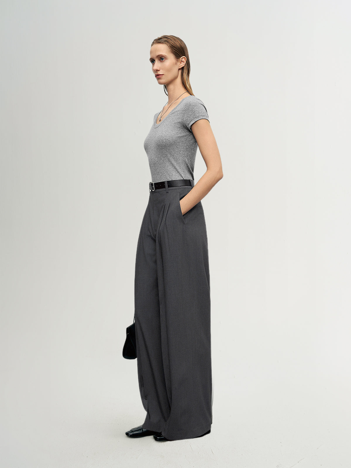 Straight-Leg Wide Pants