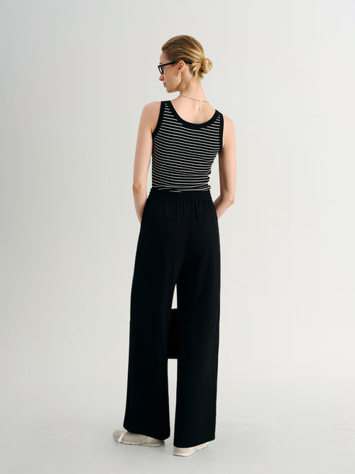 Load image 1 in gallery view. Acetate-Blend Breathable Straight Pants