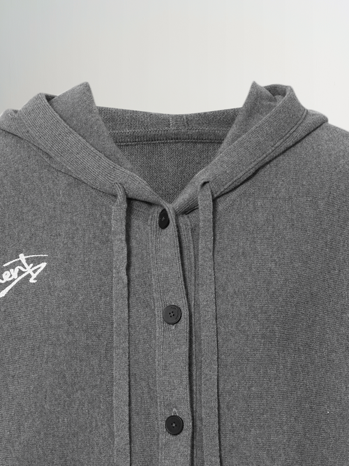 Load image 1 in gallery view. Pure Cotton Hooded Sweatshirt Jacket
