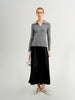Black Fishtail Maxi  Skirt