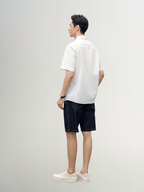 Load image 1 in gallery view. Pure Cotton Short-Sleeve Shirt