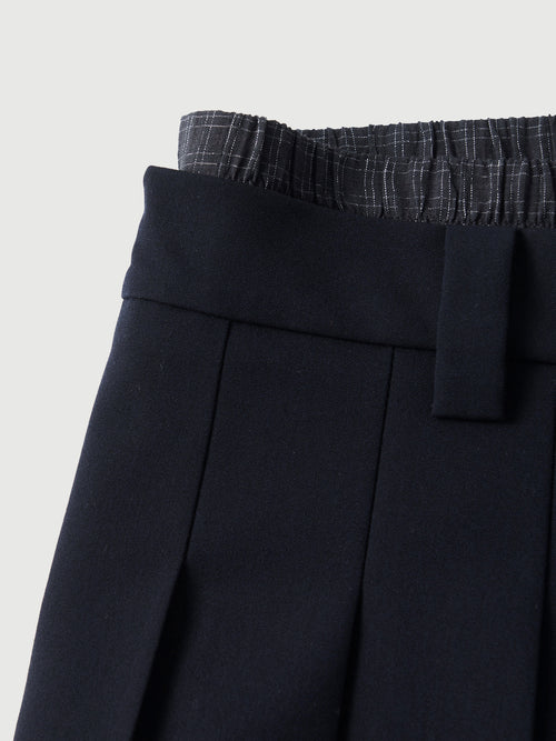 Load image 1 in gallery view. Elastic-Waist Pleated Midi Skirt