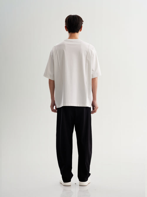 Load image 1 in gallery view. Light Gray Cotton-Blend Oversized Tee