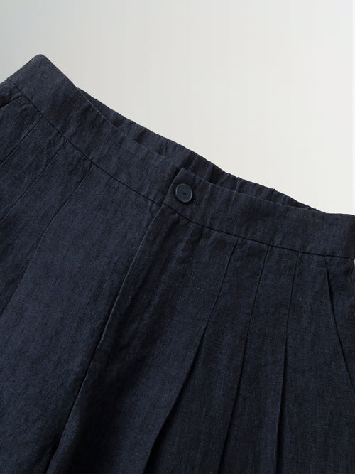 Load image 1 in gallery view. Relaxed Linen Wide-Leg Pants