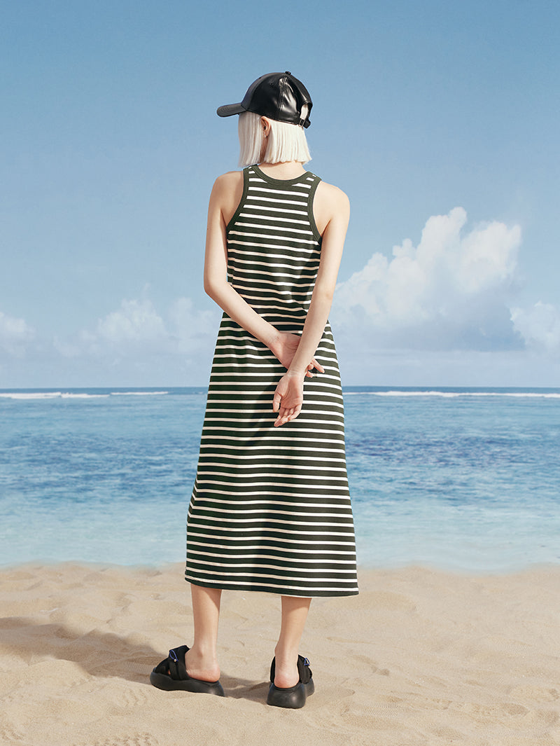 Striped Sleeveless Dress