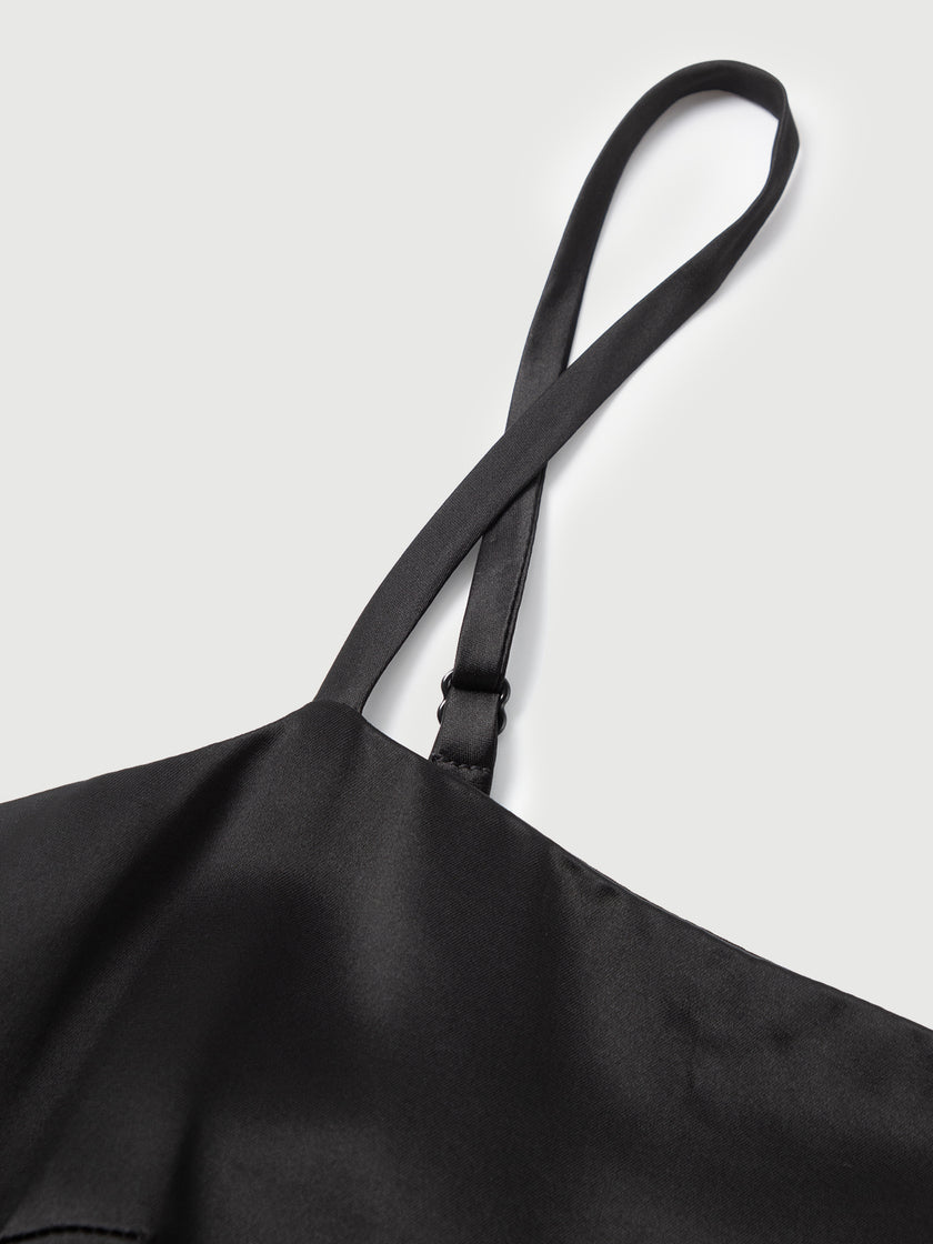 Acetate A-Line Slip Dress