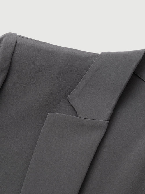 Load image 1 in gallery view. Single-Breasted Premium Silk Blazer