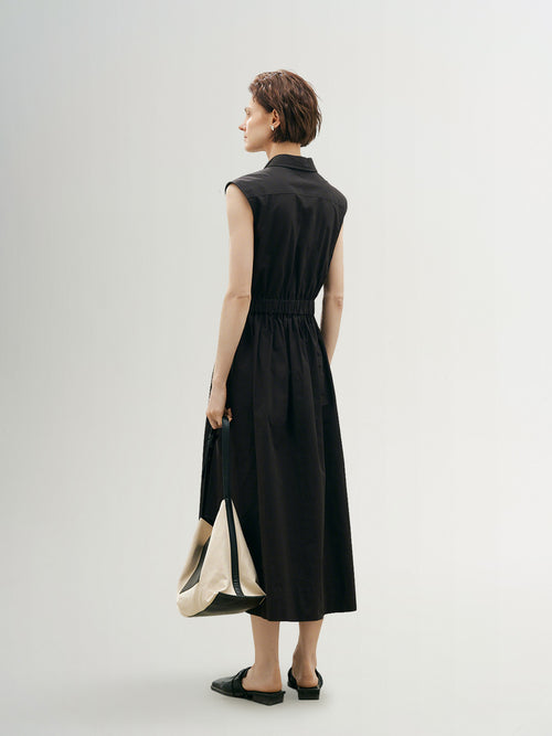 Load image 1 in gallery view. Polo Sleevless 100% Cotton Dress