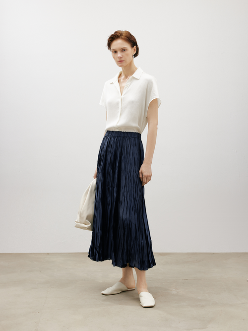 Load image 1 in gallery view. A-Line Midi Skirt