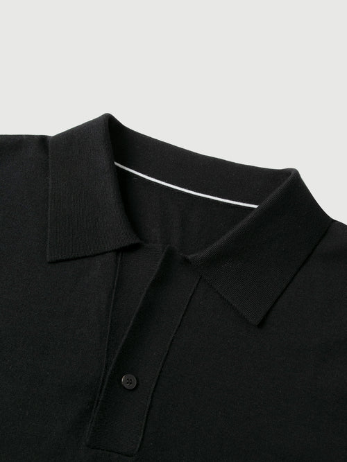 Load image 1 in gallery view. Men’s Wool–Cashmere–Silk Polo