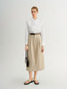 Khaki Midi Skirt