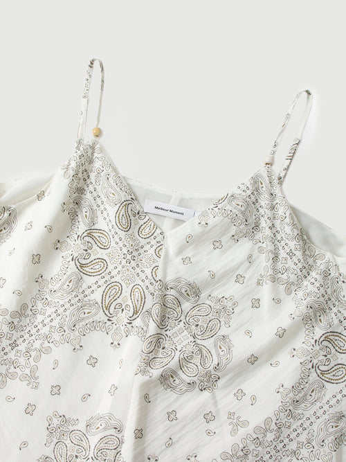 Load image 1 in gallery view. Printed V-Neck Slip Midi Dress