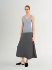 Blue Sleeveless Knit Top