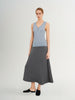 Blue Sleeveless Knit Top