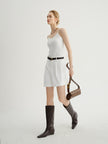 Cotton Blend Padded Tank Tops