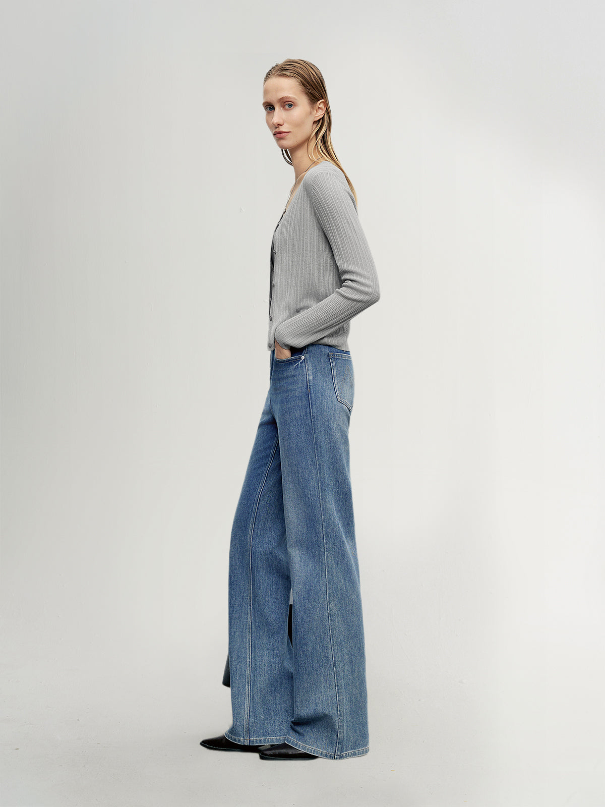 Vintage Flared Denim Jeans