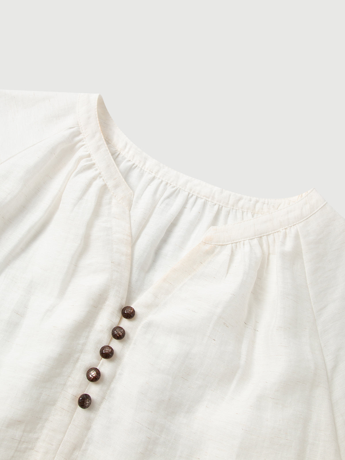 V-Neck Raglan 3/4-Sleeve Top