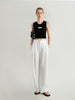 Cotton Blend Slim-Fit Cropped Tee