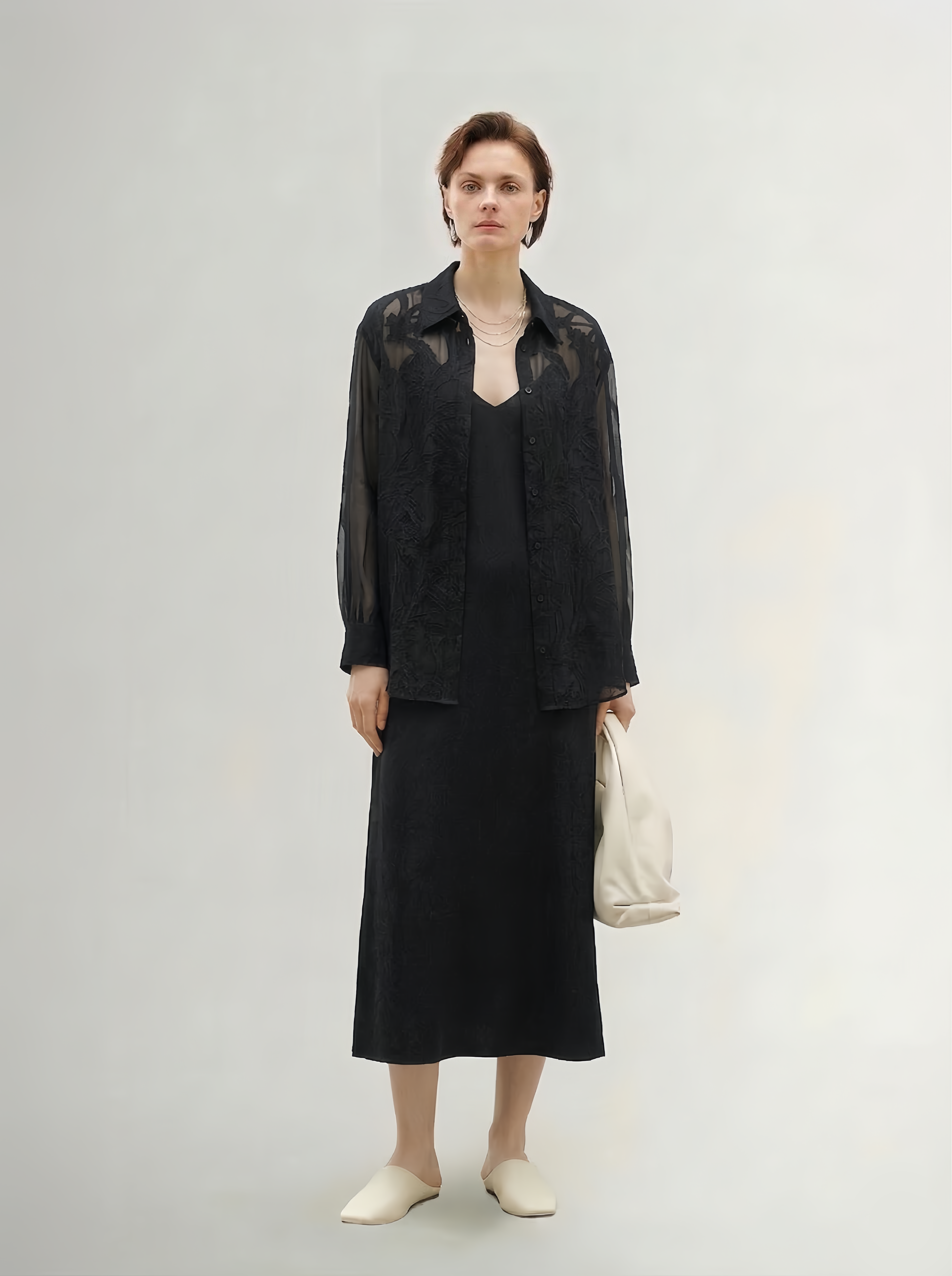 Embroidered Breathable Cotton Tailored Shirt