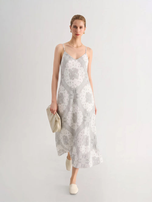 Load image 1 in gallery view. Paisley Bandana Print Maxi Dress