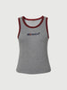 Crewneck Sleeveless Fitted Tank