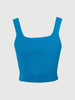 Sky Blue Square-Neck Sleeveless Tank