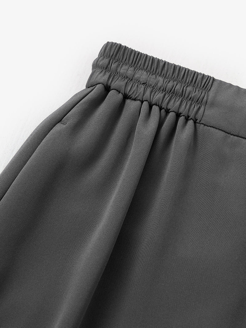 Straight Fit Silk Pants