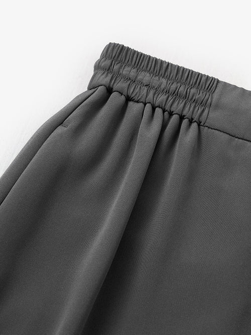 Load image 1 in gallery view. Straight Fit Silk Pants