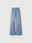 Wide-Leg Denim Trousers