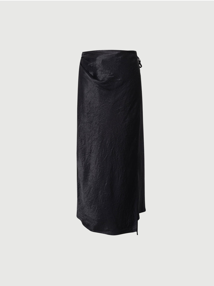 Acetate Sarong Midi Skirt