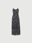 V-Neck Floral Slip Dress