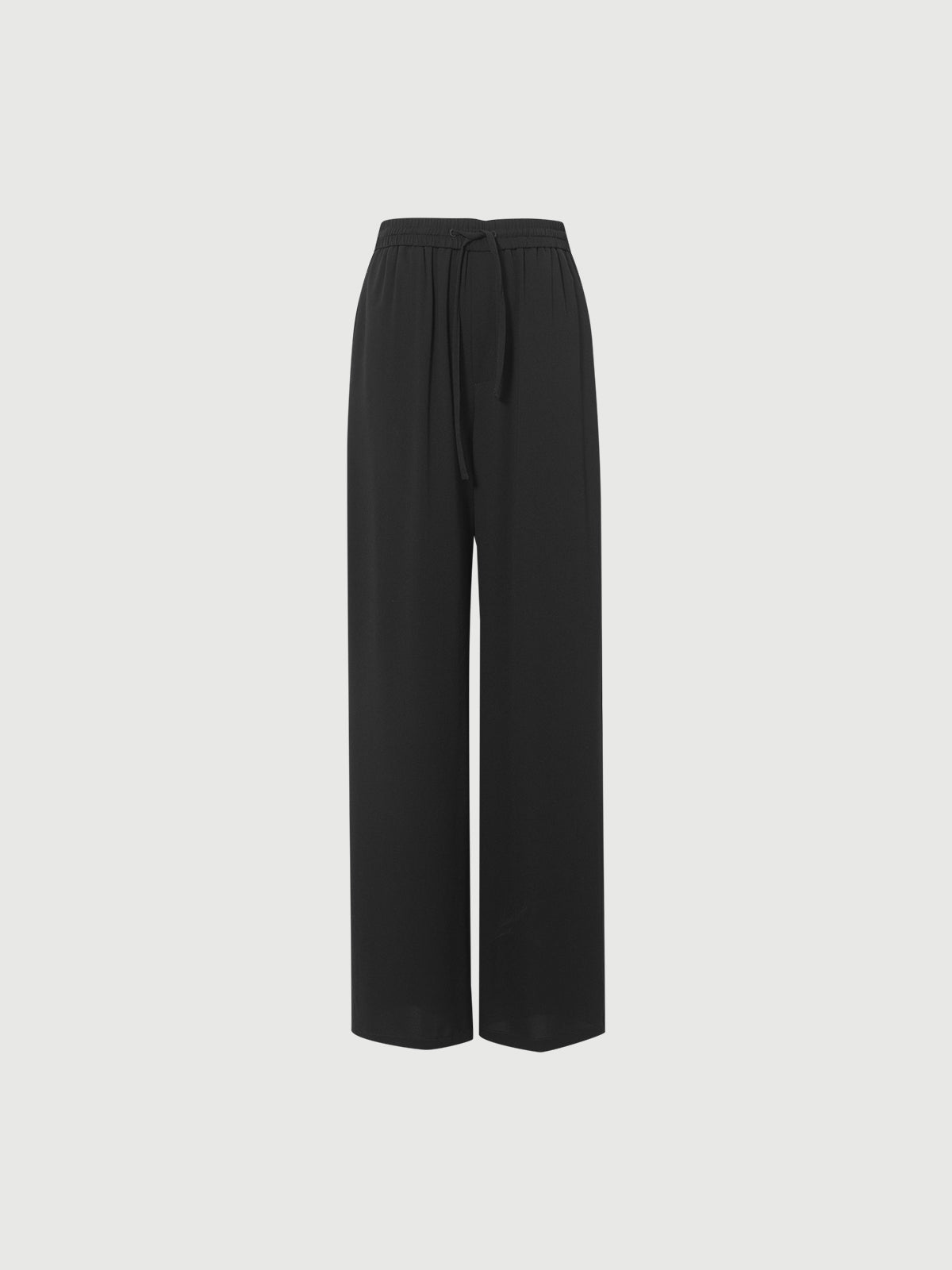 Acetate-Blend Breathable Straight Pants