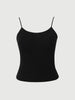 Charcoal Slim-Fit Ribbed  Tank