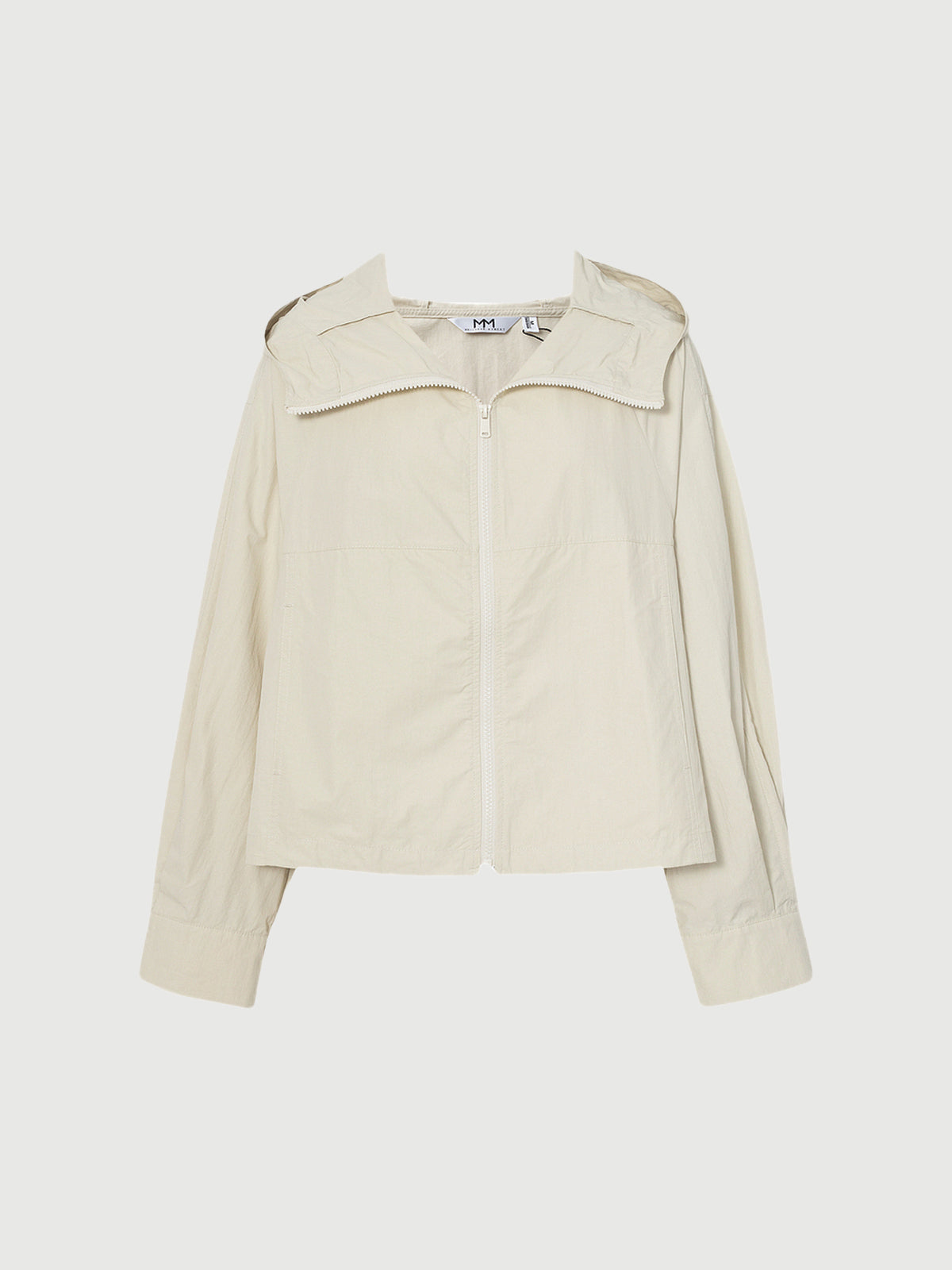 Zip Down Cotton Hooded Jacket