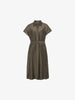 Short Sleeves Tie Belt Dress