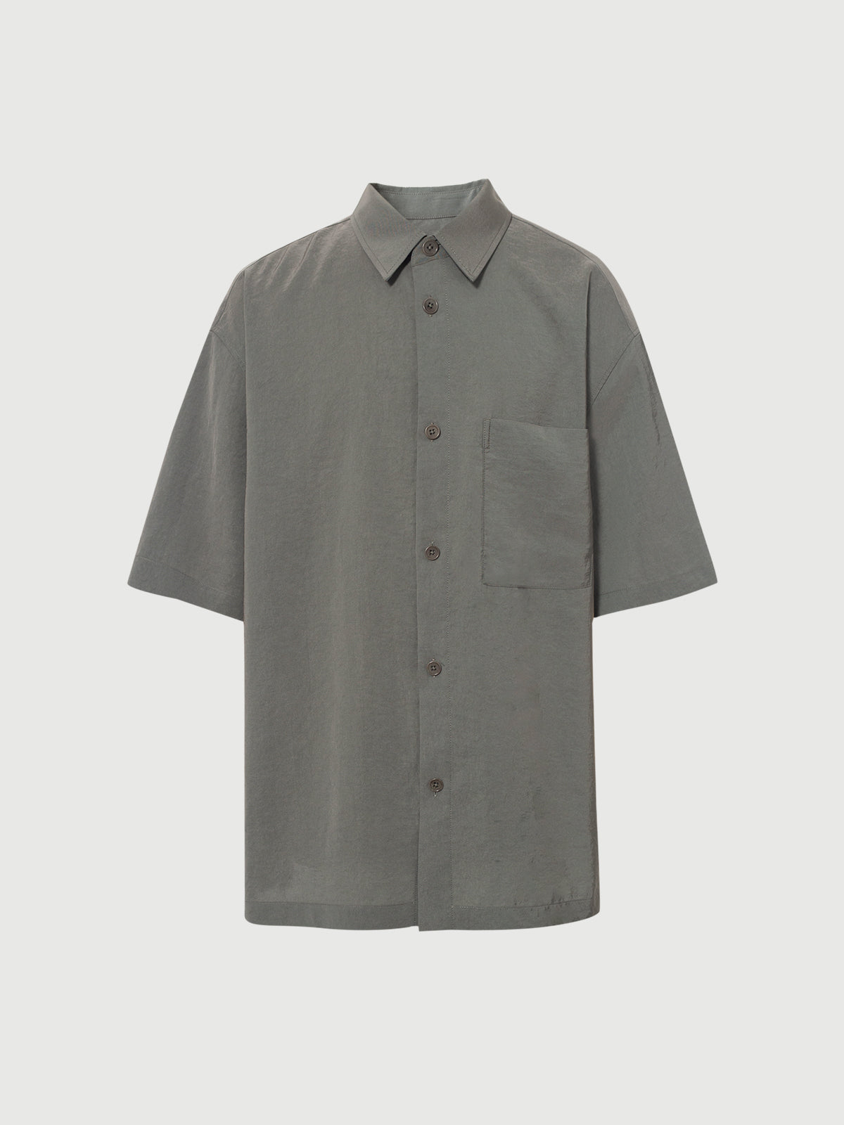 Men¡¯s Triacetate Relaxed Fit Short-Sleeve Shirt