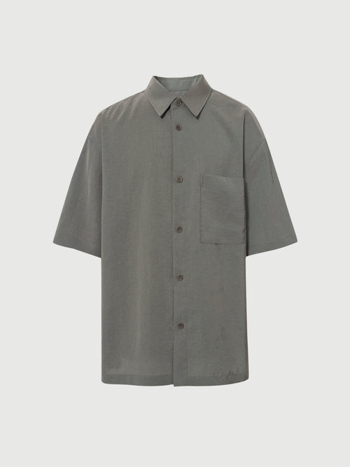 Load image 1 in gallery view. Men¡¯s Triacetate Relaxed Fit Short-Sleeve Shirt